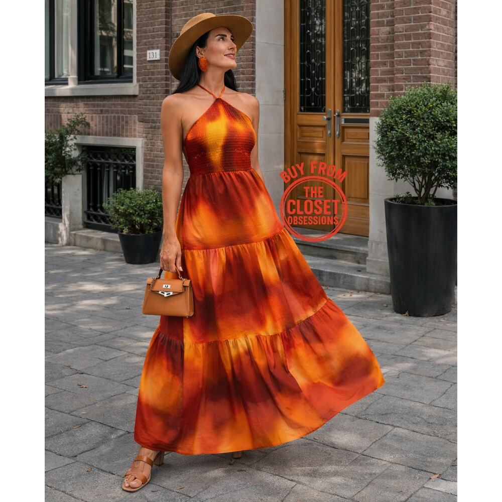 RARE!!! ZARA BLOGGER FAVE!!! Halter Maxi Dress NWT (Size M) - Picture 1 of 16